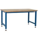 BenchPro ElectricHydraulic Lift Workbench, Solid Maple Top, 1,000 LB Cap., Blue